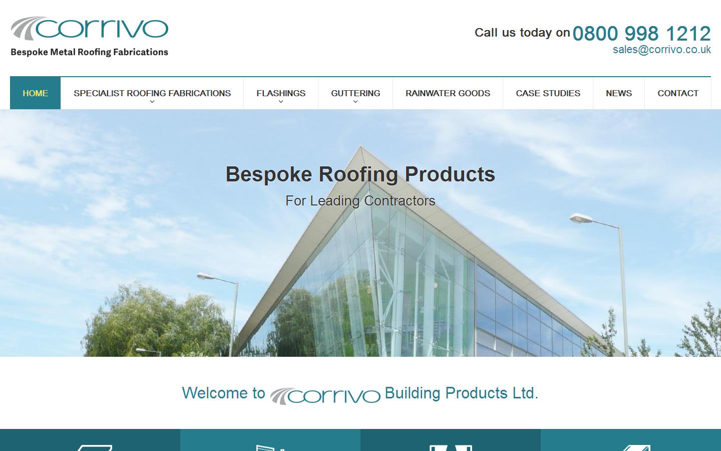 Corrivo Building Products Website