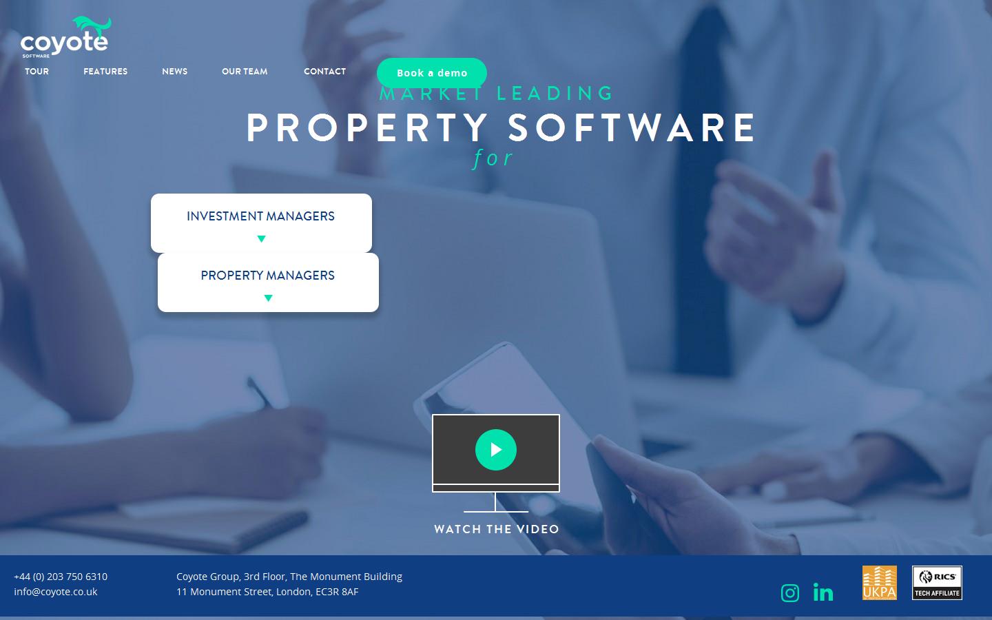 Coyote software Website