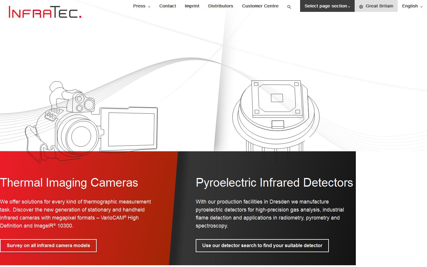 InfraTec infrared Ltd Website