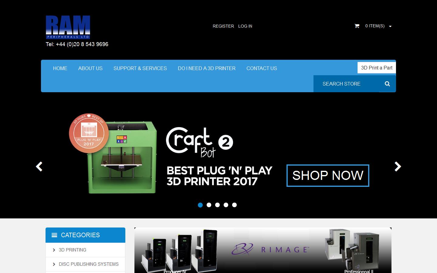 Ram Peripherals Ltd Website