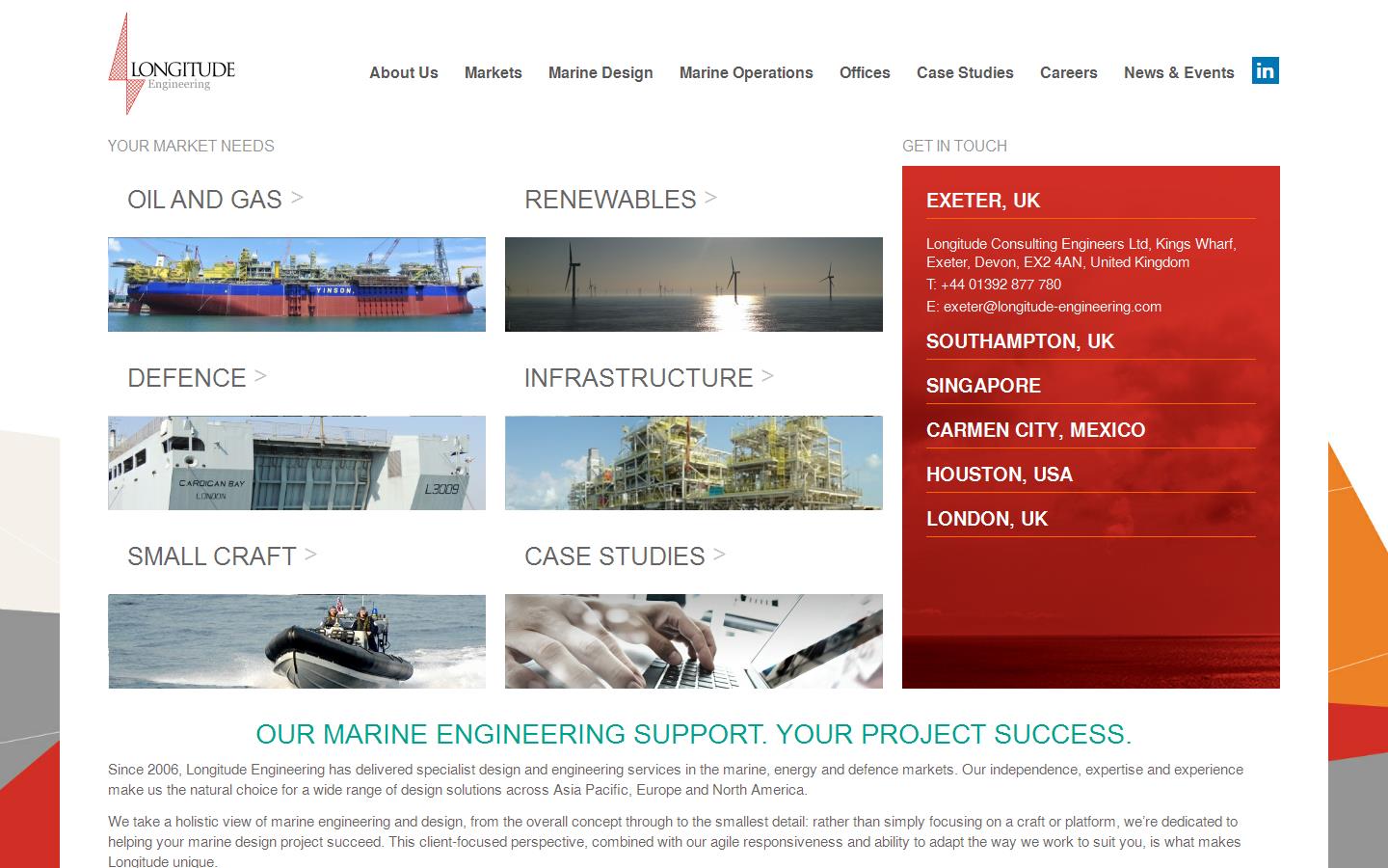 Longitude Consulting Engineers Ltd Website