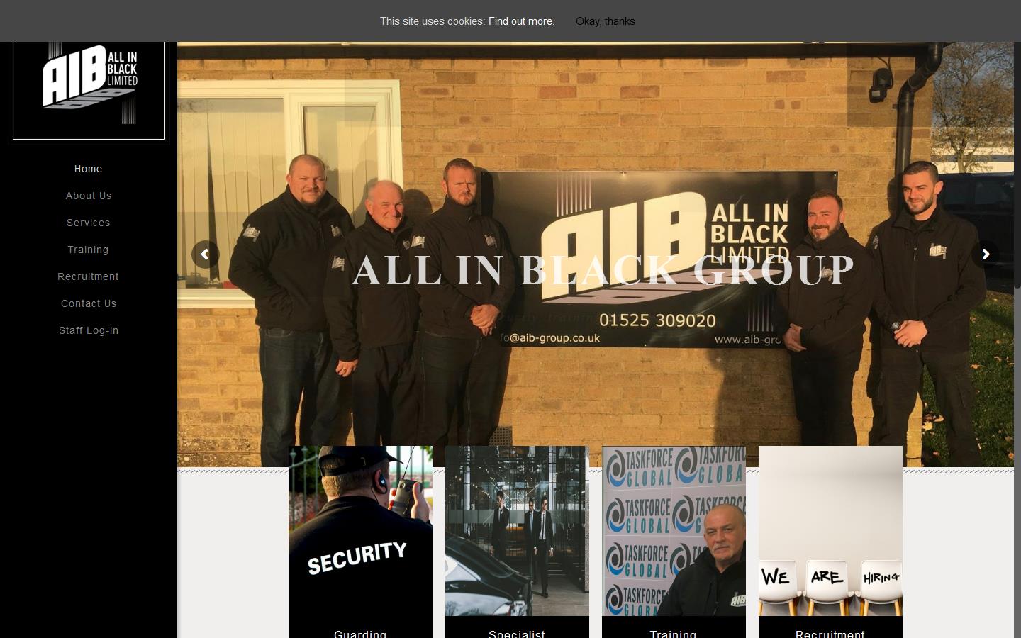 All In Black Ltd Website