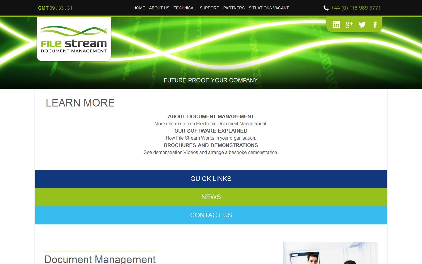 Filestream Ltd Website