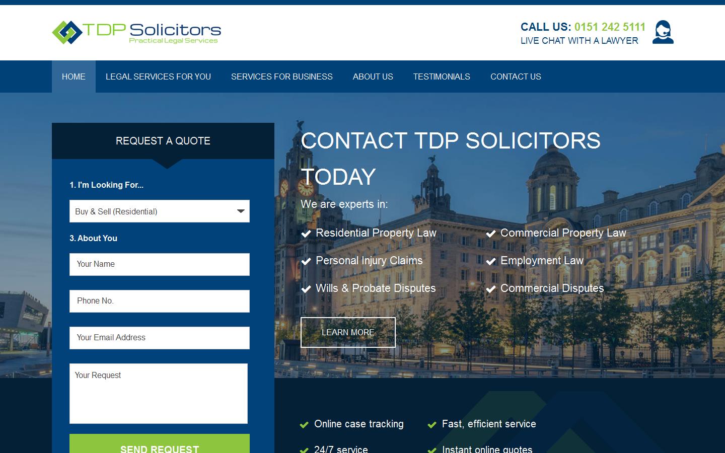 TDP Solicitors Website
