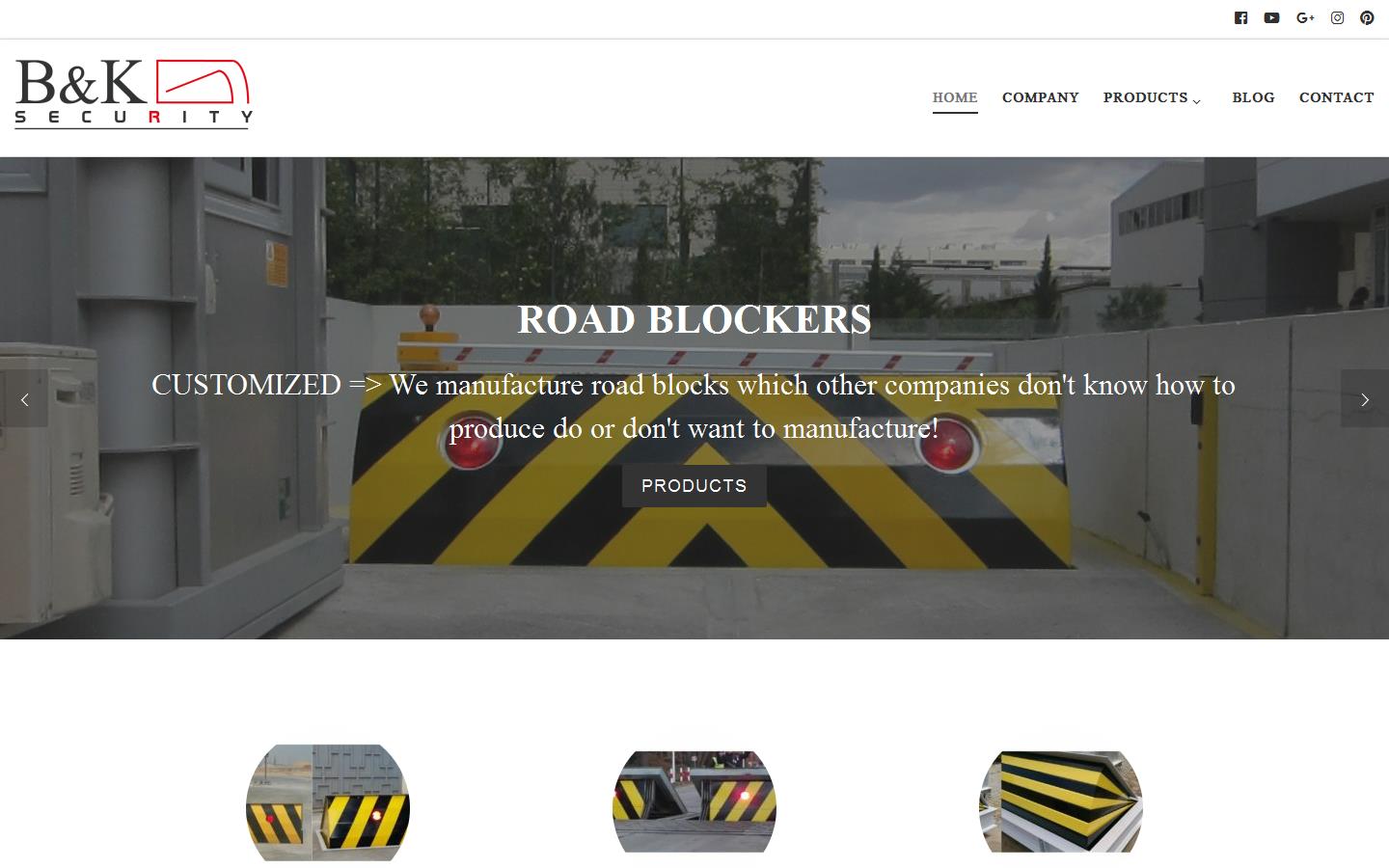B&K Security  Website