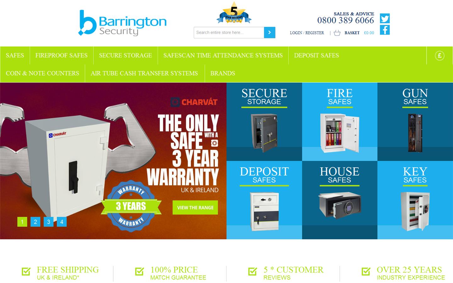 Barrington Security Ltd Website