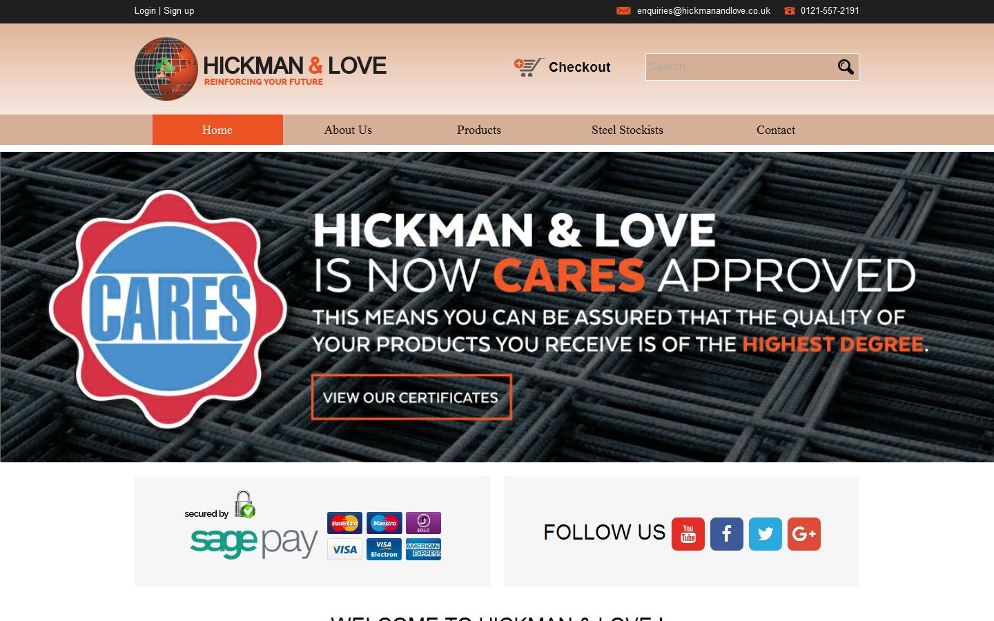 Hickman & Love Ltd Website