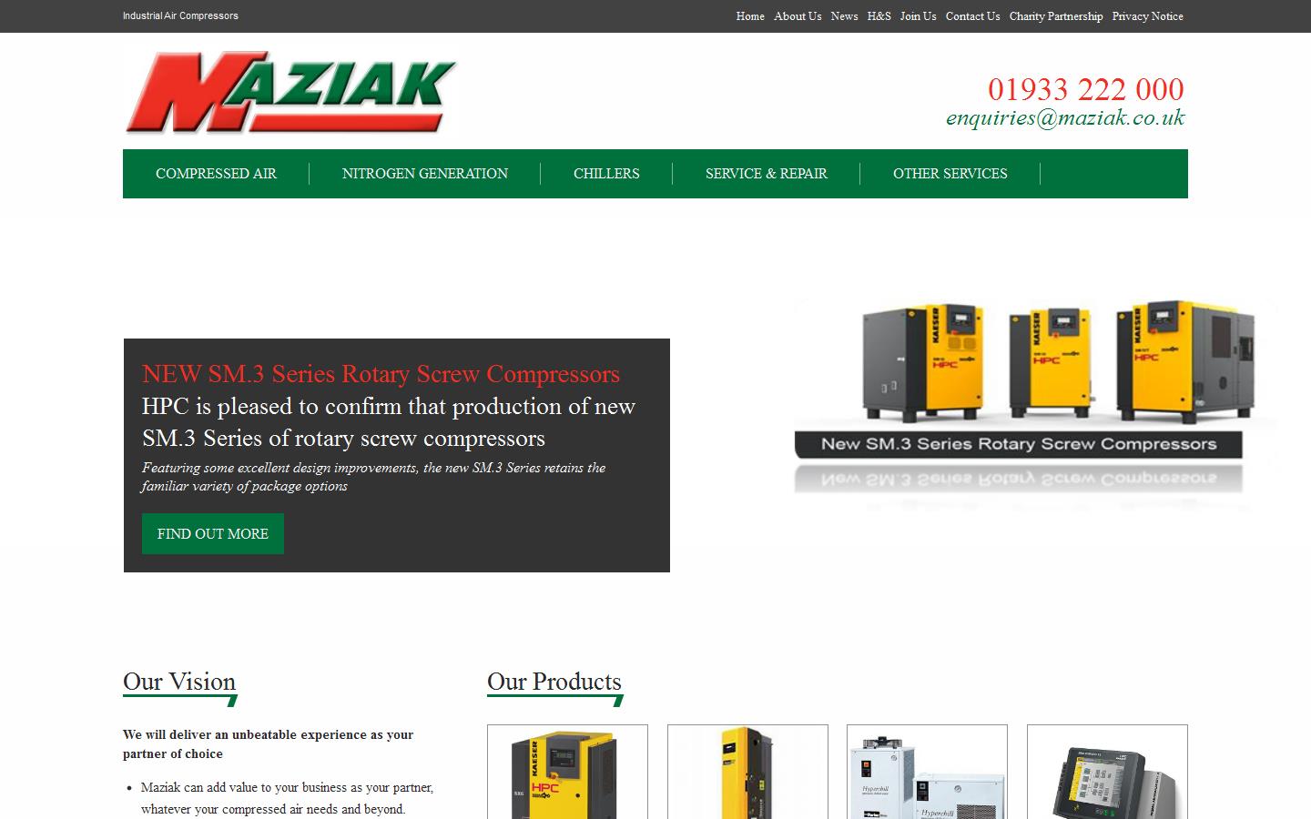 Maziak Ltd Website
