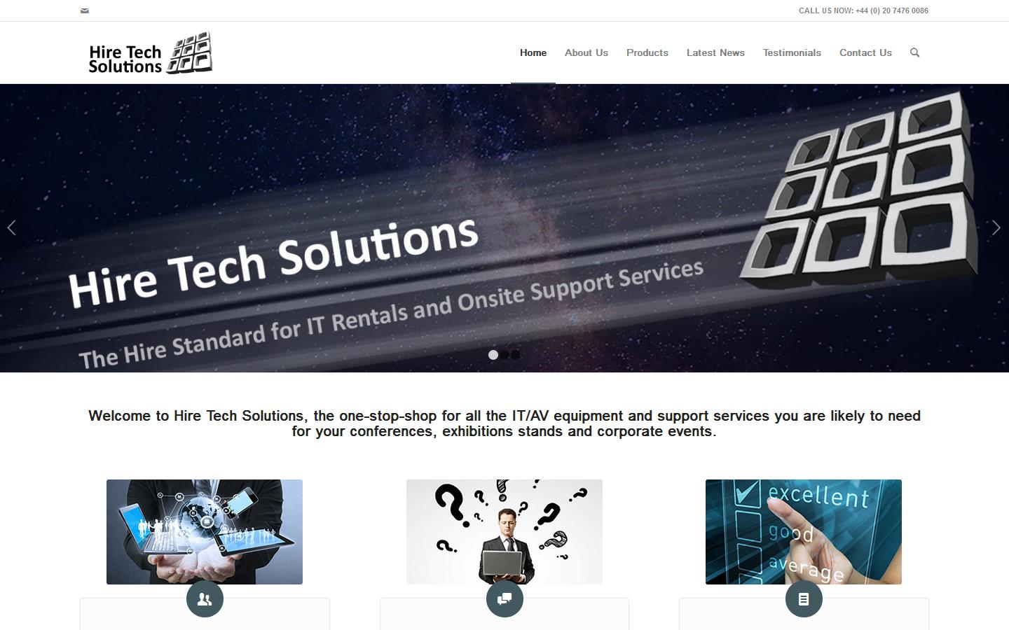 Hire Tech Solutions  Website