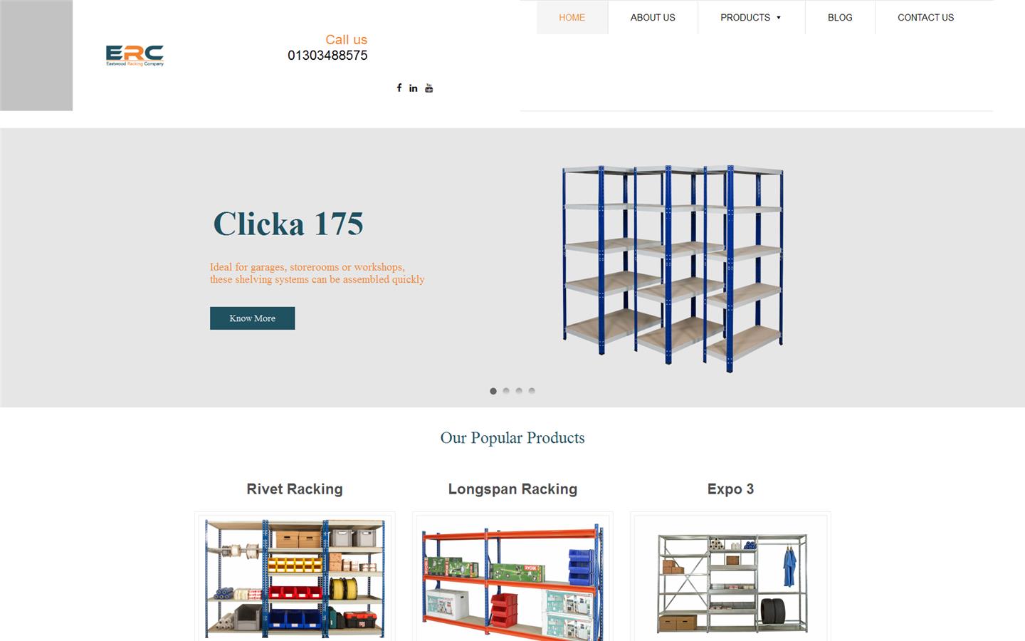 Eastwood Racking Company Website