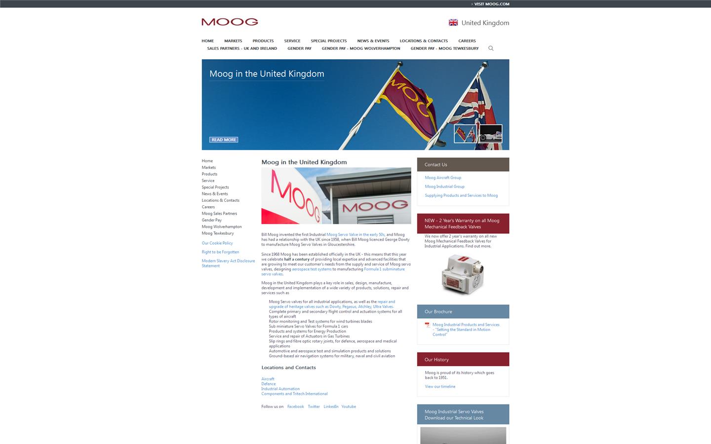 Moog Industrial Group Website