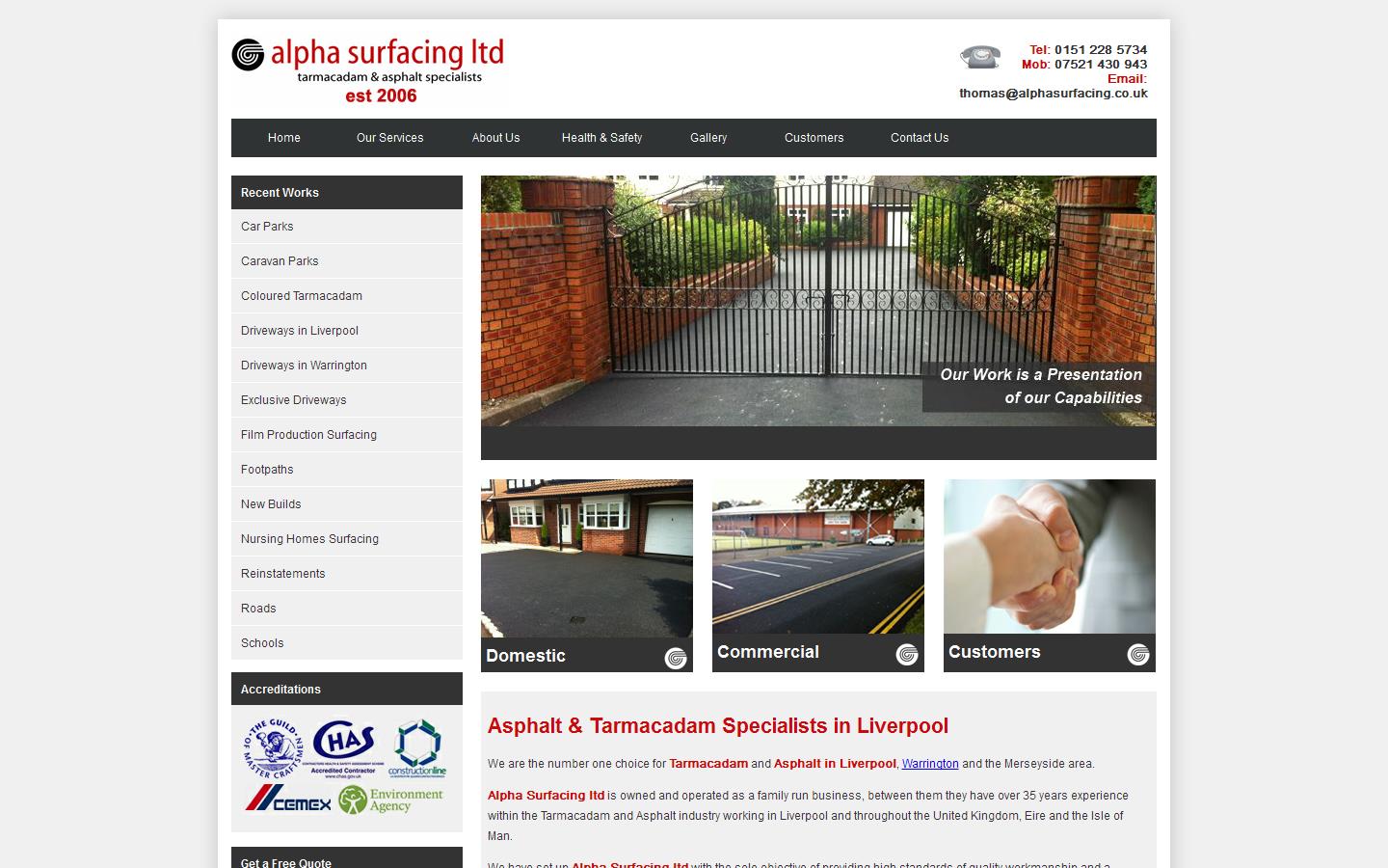 Alpha Surfacing Website