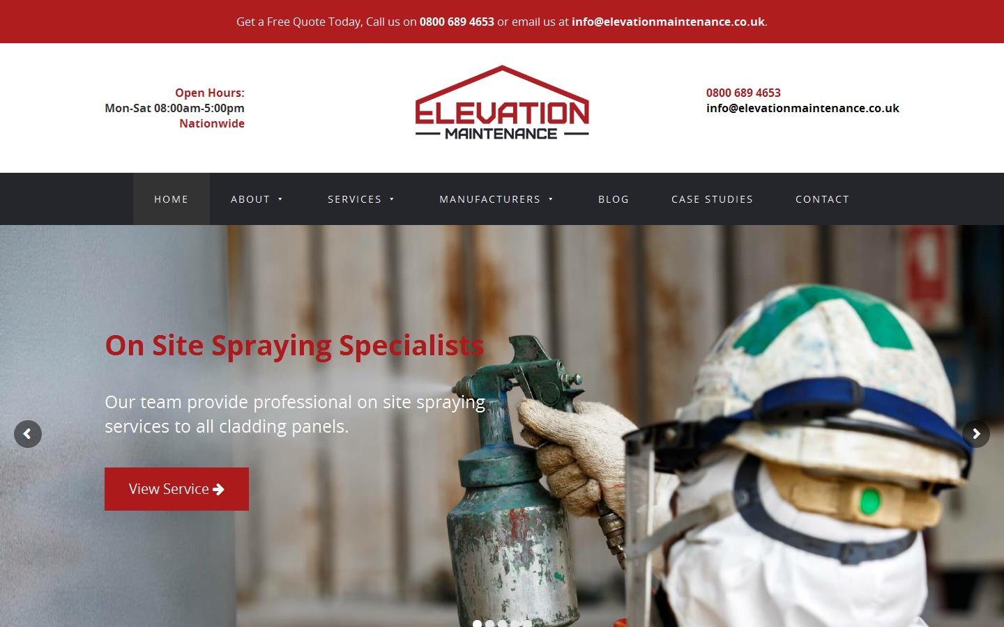 Elevation Maintenance Website