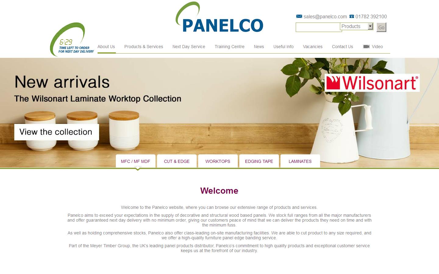 Panelco Website