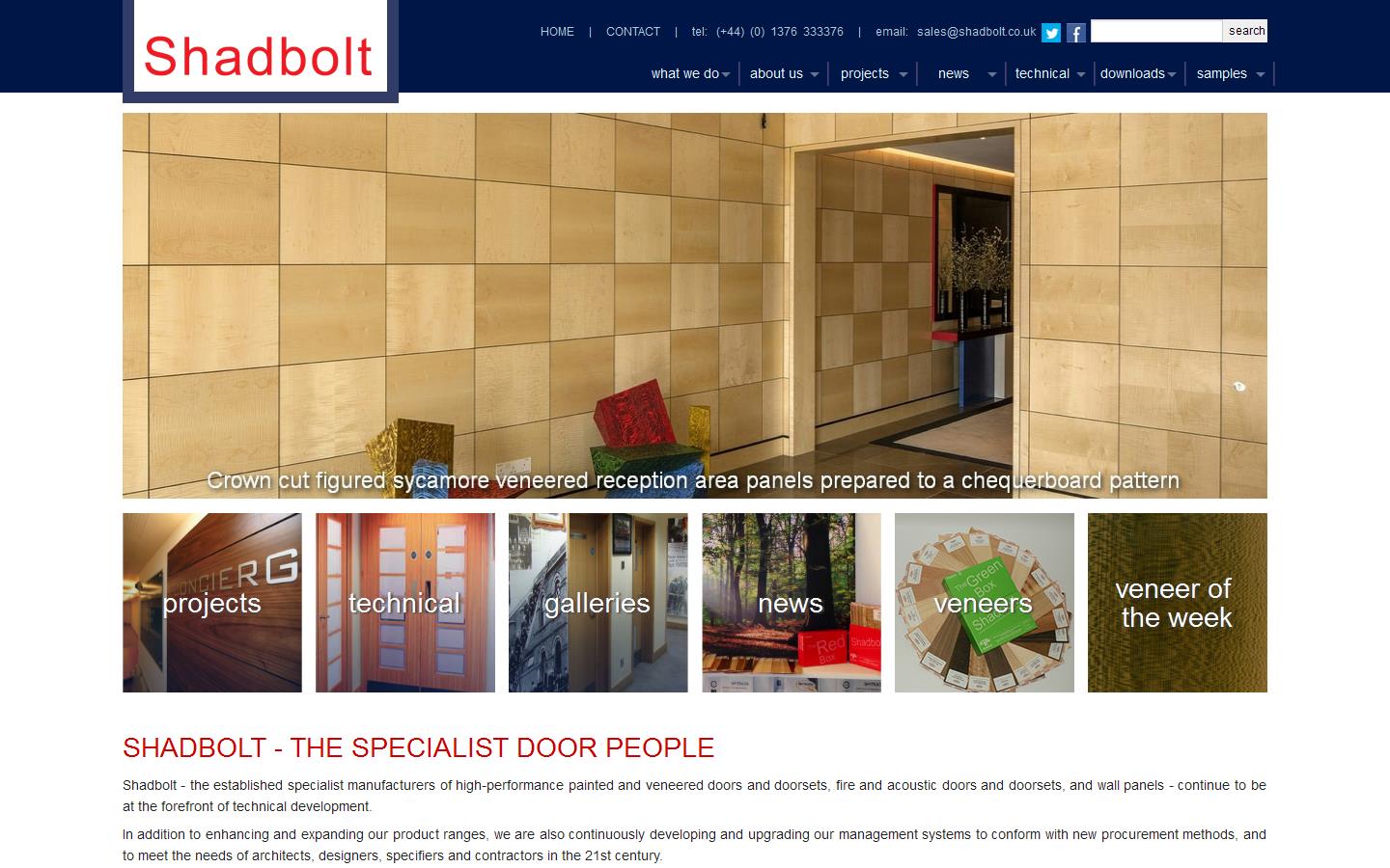 F R Shadbolt & Sons Ltd Website