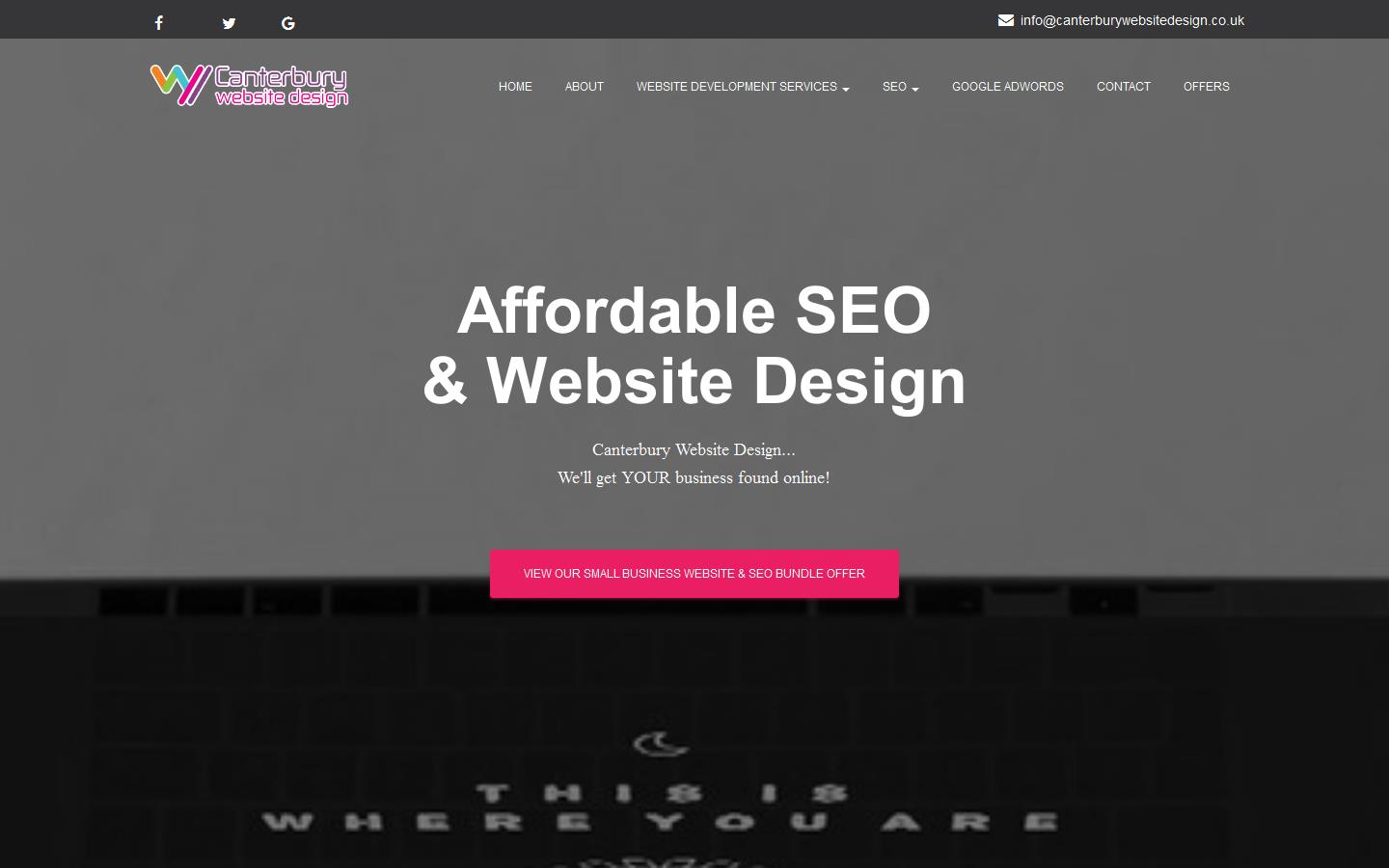 Canterbury Website Design Website