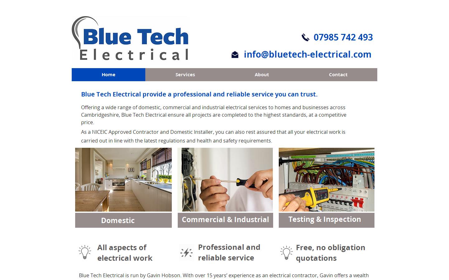 Bluetech Electrical Website