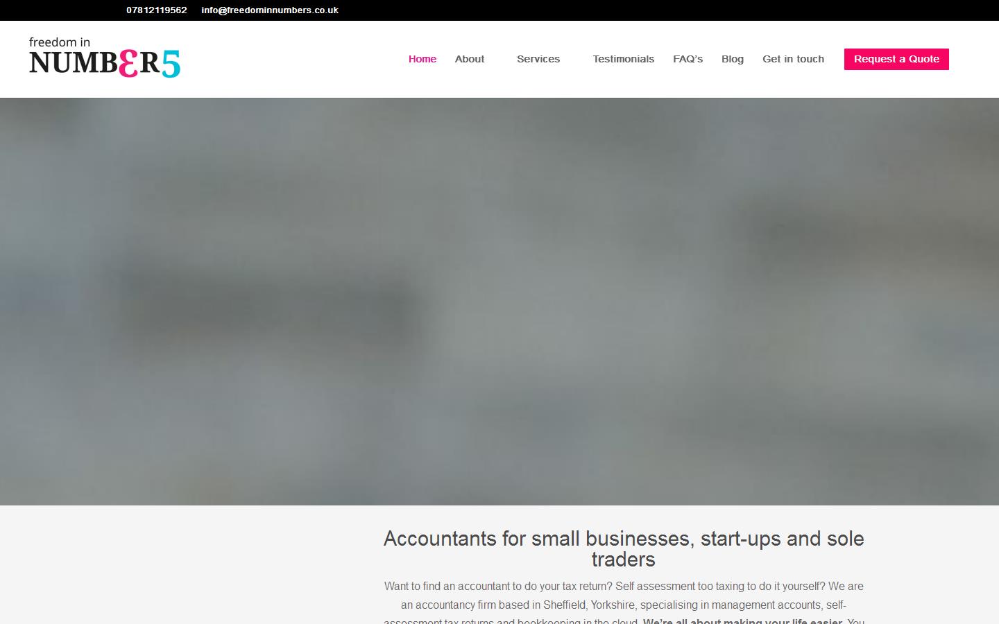 Freedom In Numbers Ltd Website