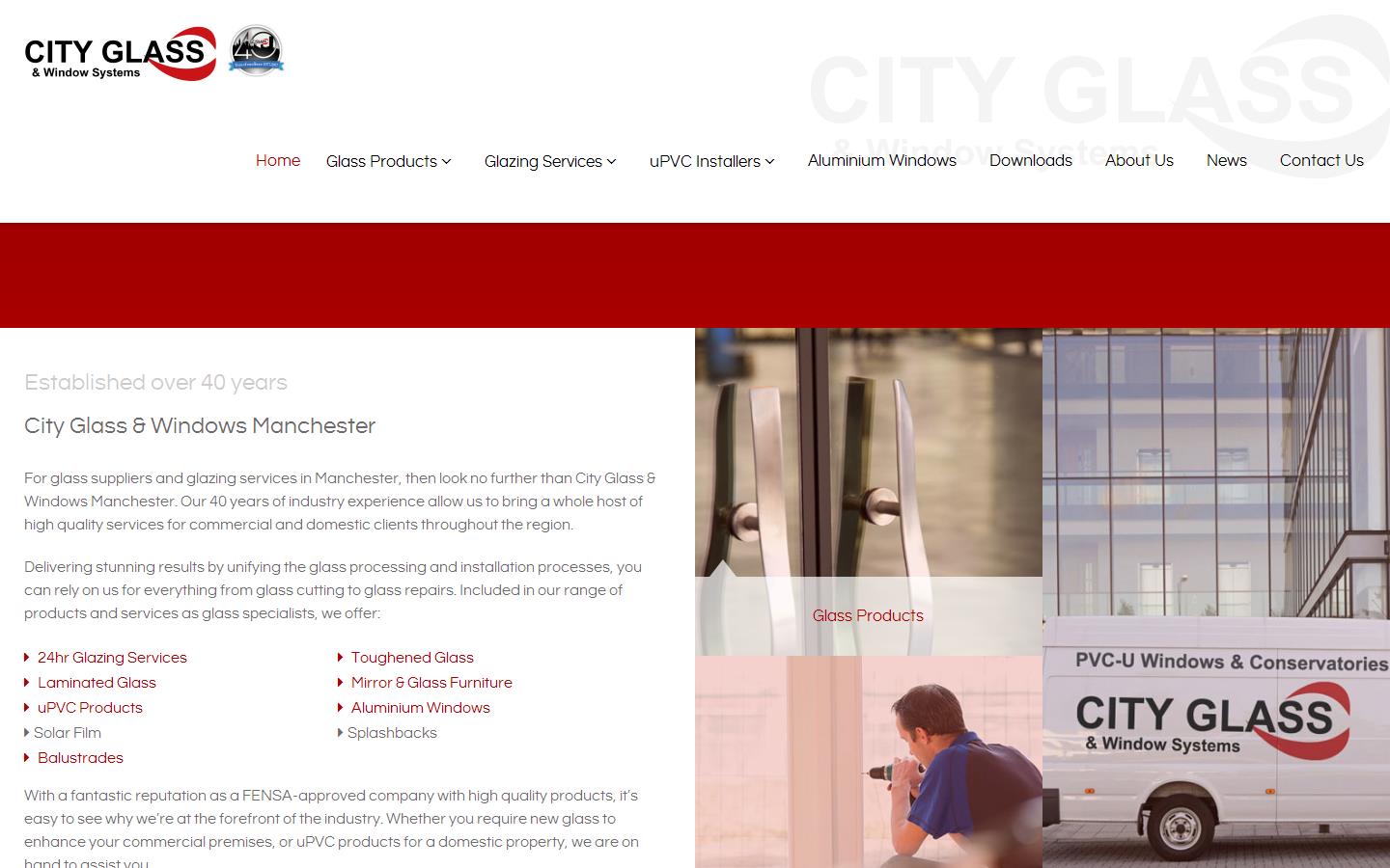City Glass & Windows Manchester Website