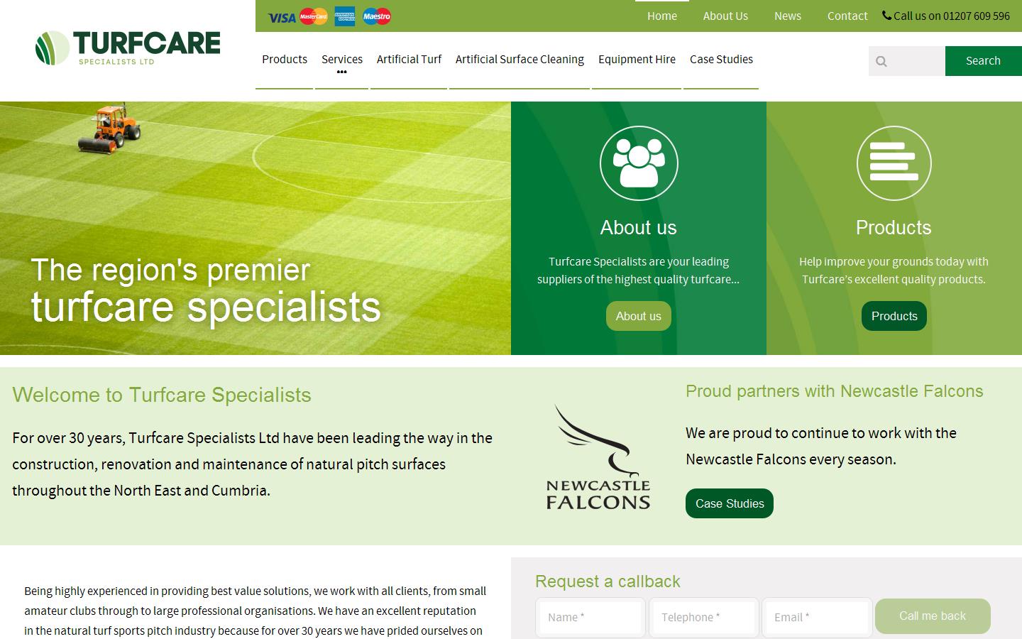 Turfcare Specialists Website
