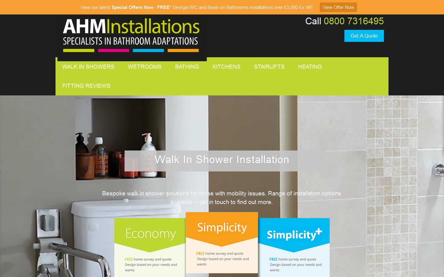 AHM Installations Website
