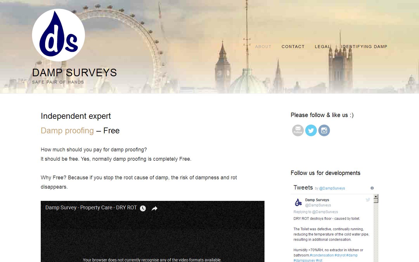Damp Surveys Ltd Website