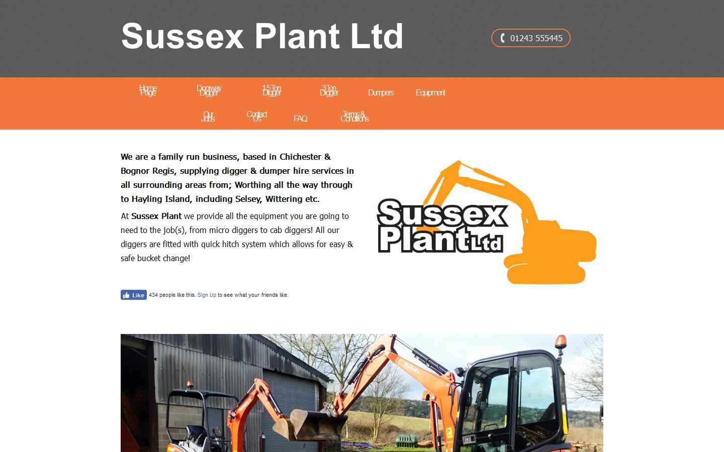 Sussex Plant Limited Website