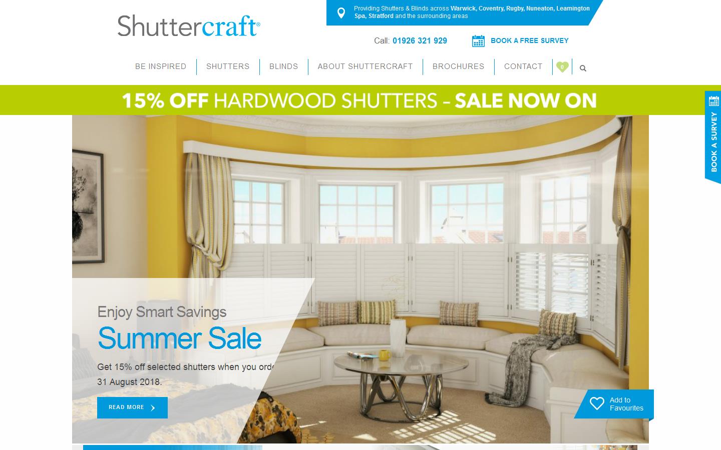 Shuttercraft Warwick Website