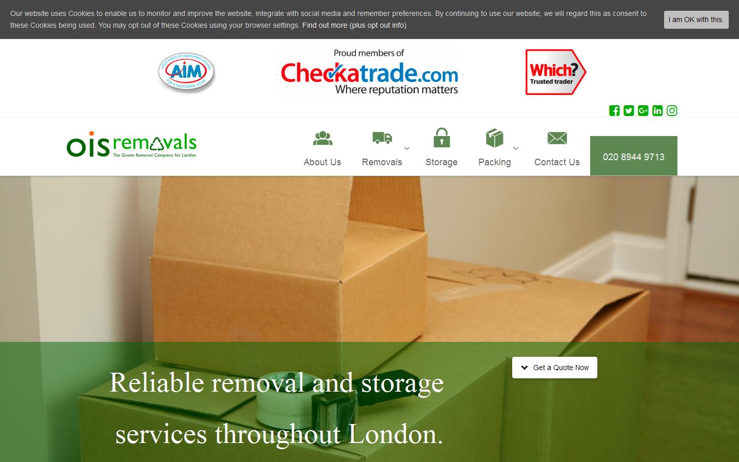 Ois Removals LTD Website
