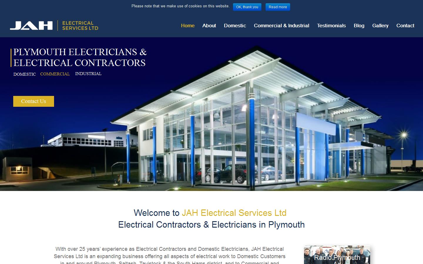 JAH Electrical Services Ltd Website