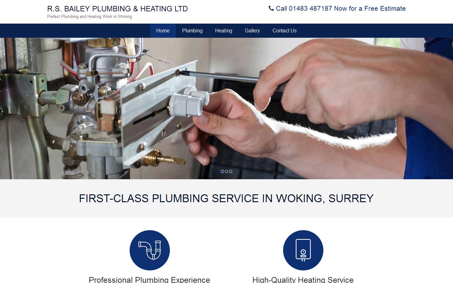 R S Bailey Plumbing & Heating Ltd Website