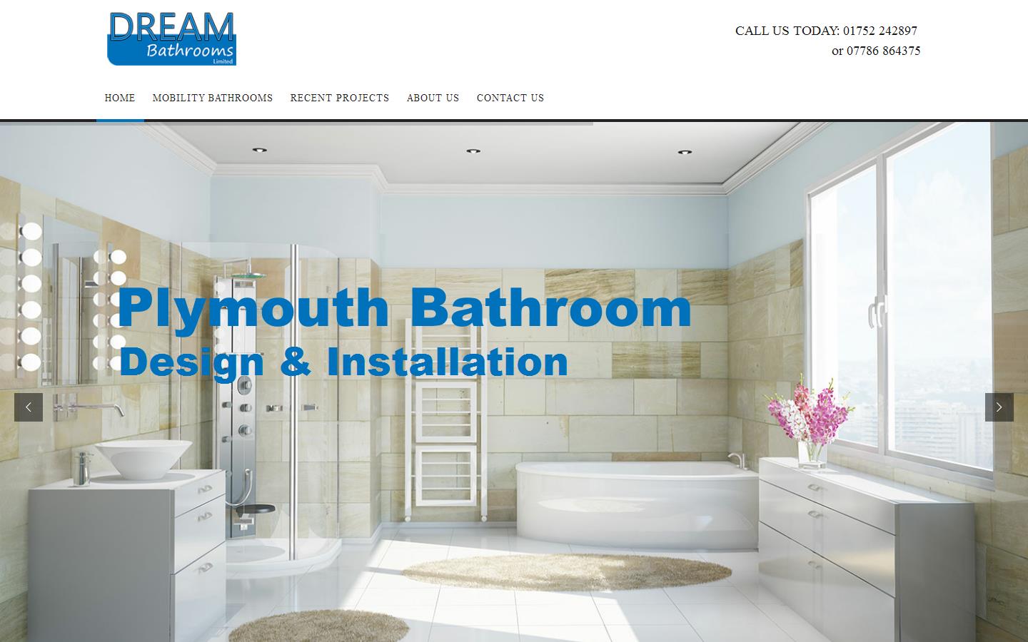Dream Bathrooms Ltd Website