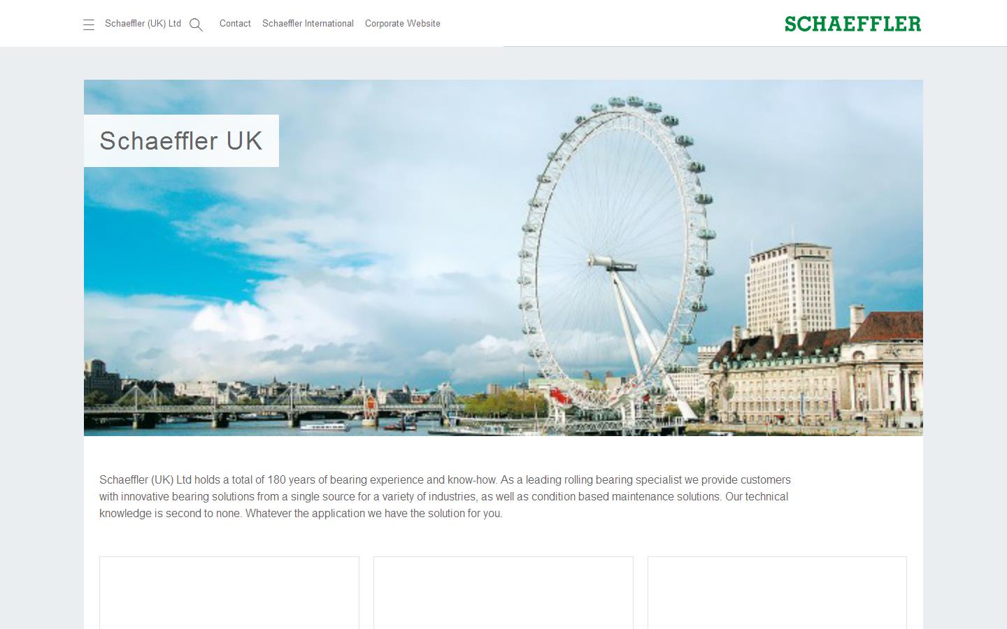 Schaeffler (UK) Ltd Website
