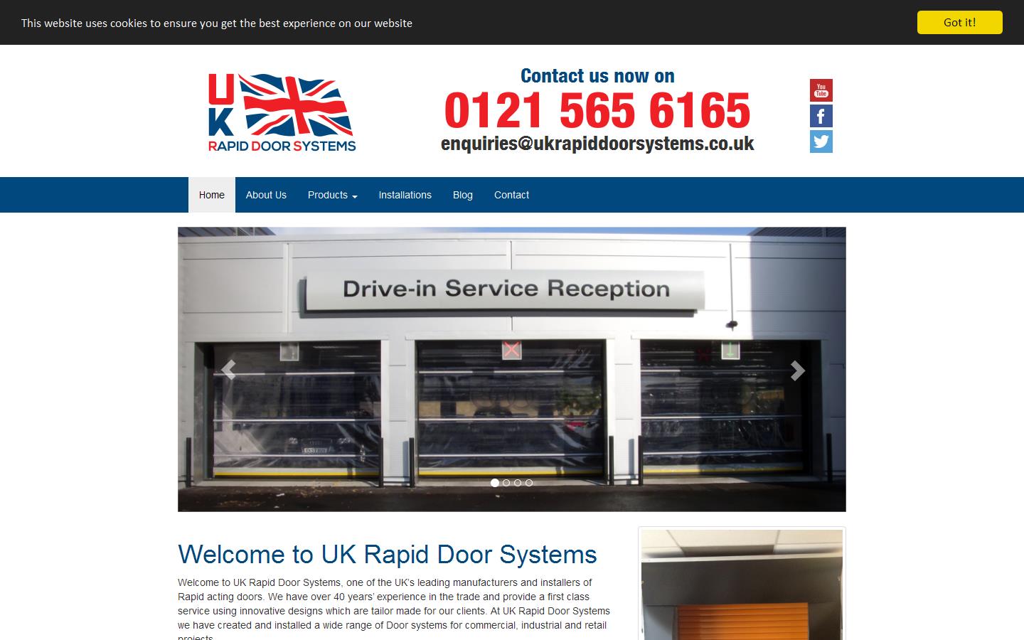 UK Rapid Door Systems Website