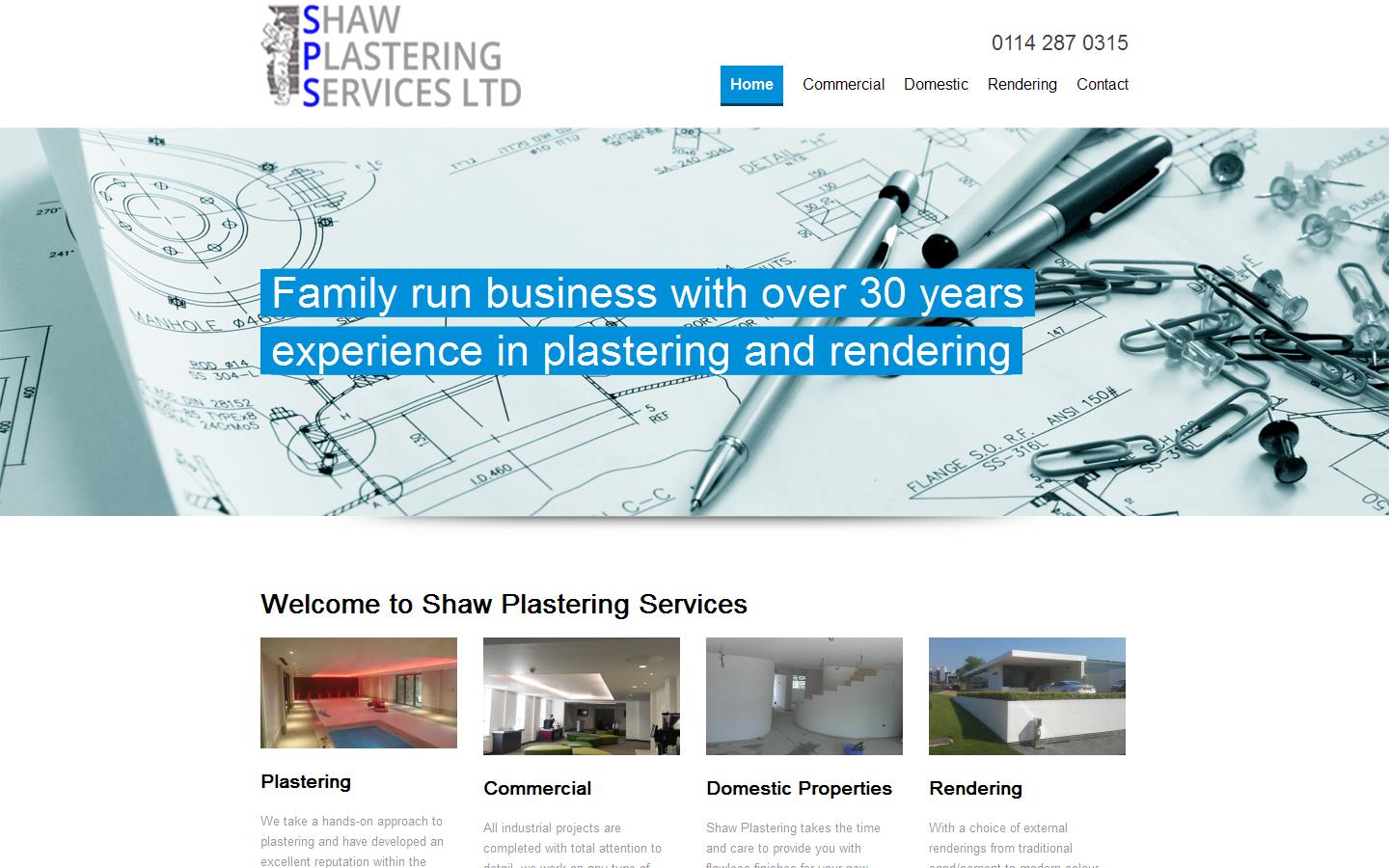 Shaw Plastering Services Ltd Website