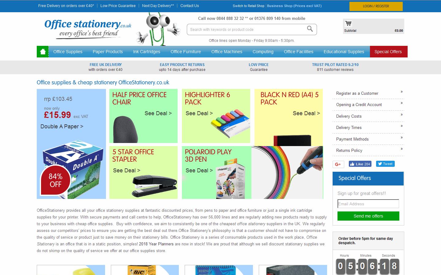 Office Stationery LTD Website