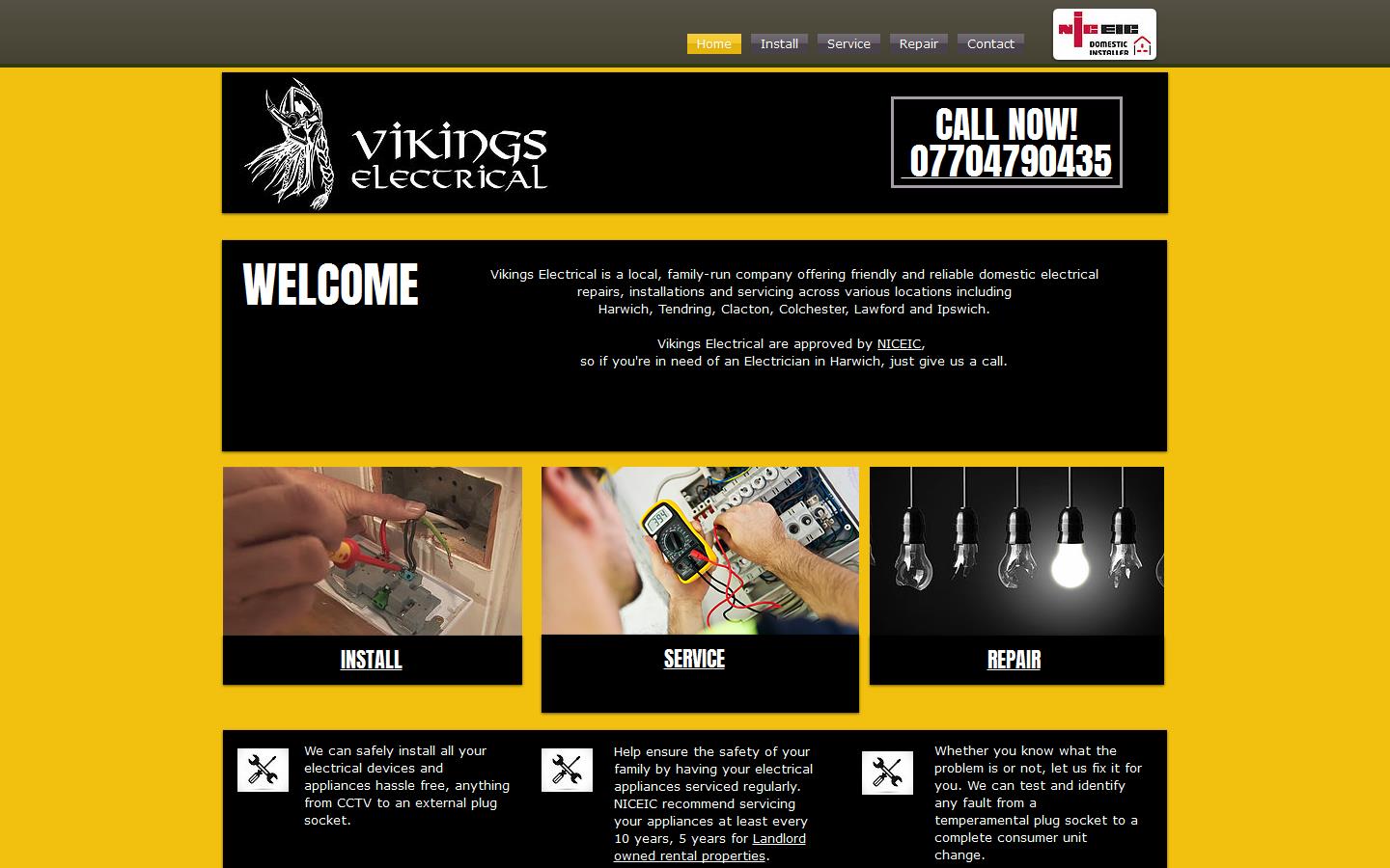 Vikings Electrical Website