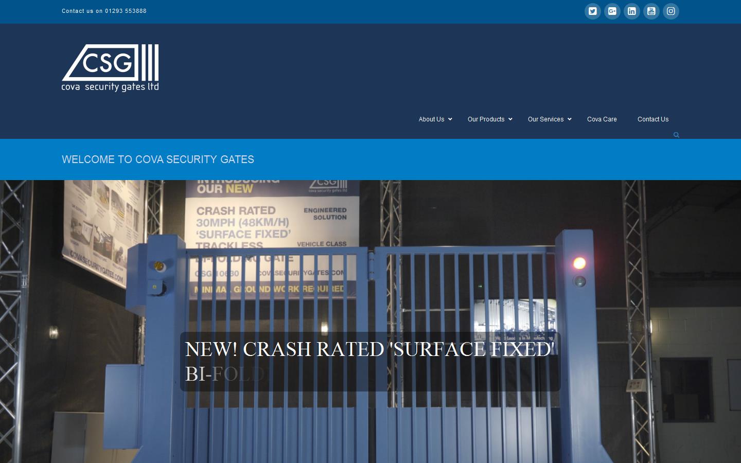 Cova Security Gates Ltd Website