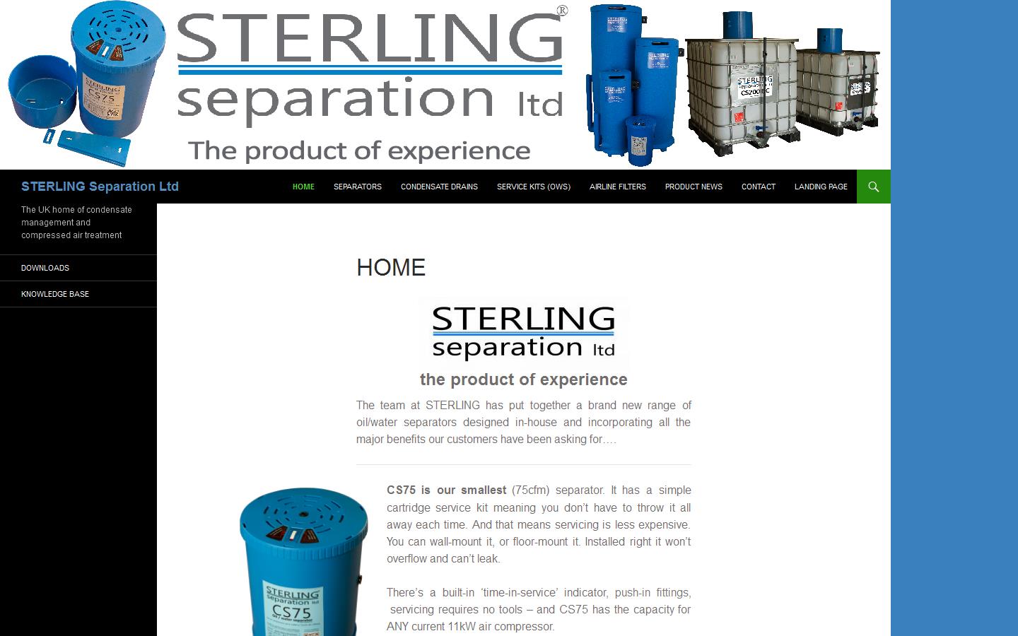 Sterling Separation Ltd Website