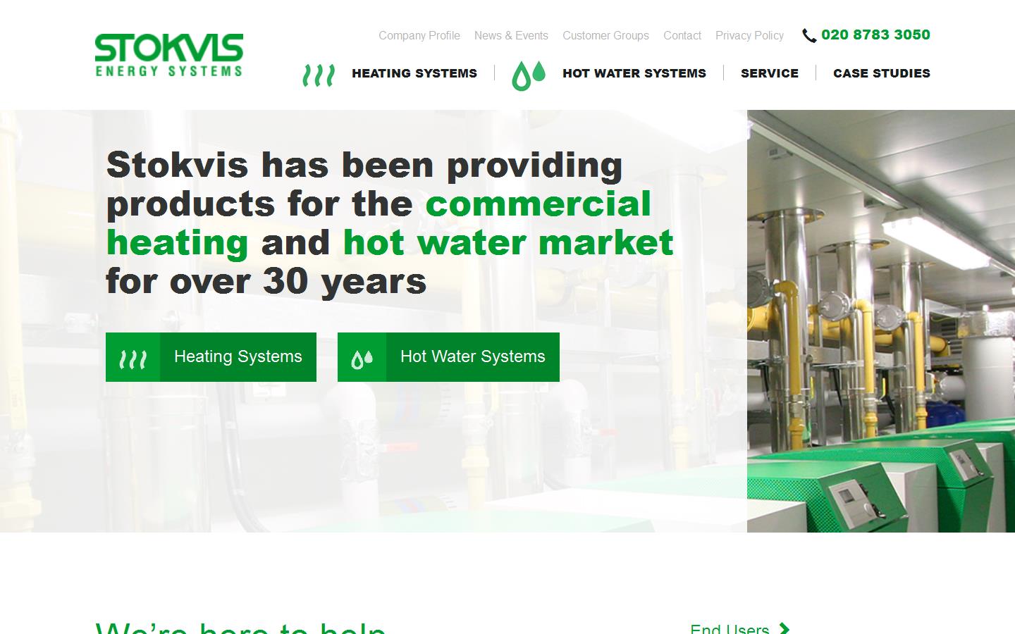 Stokvis Industrial Boilers Ltd Website