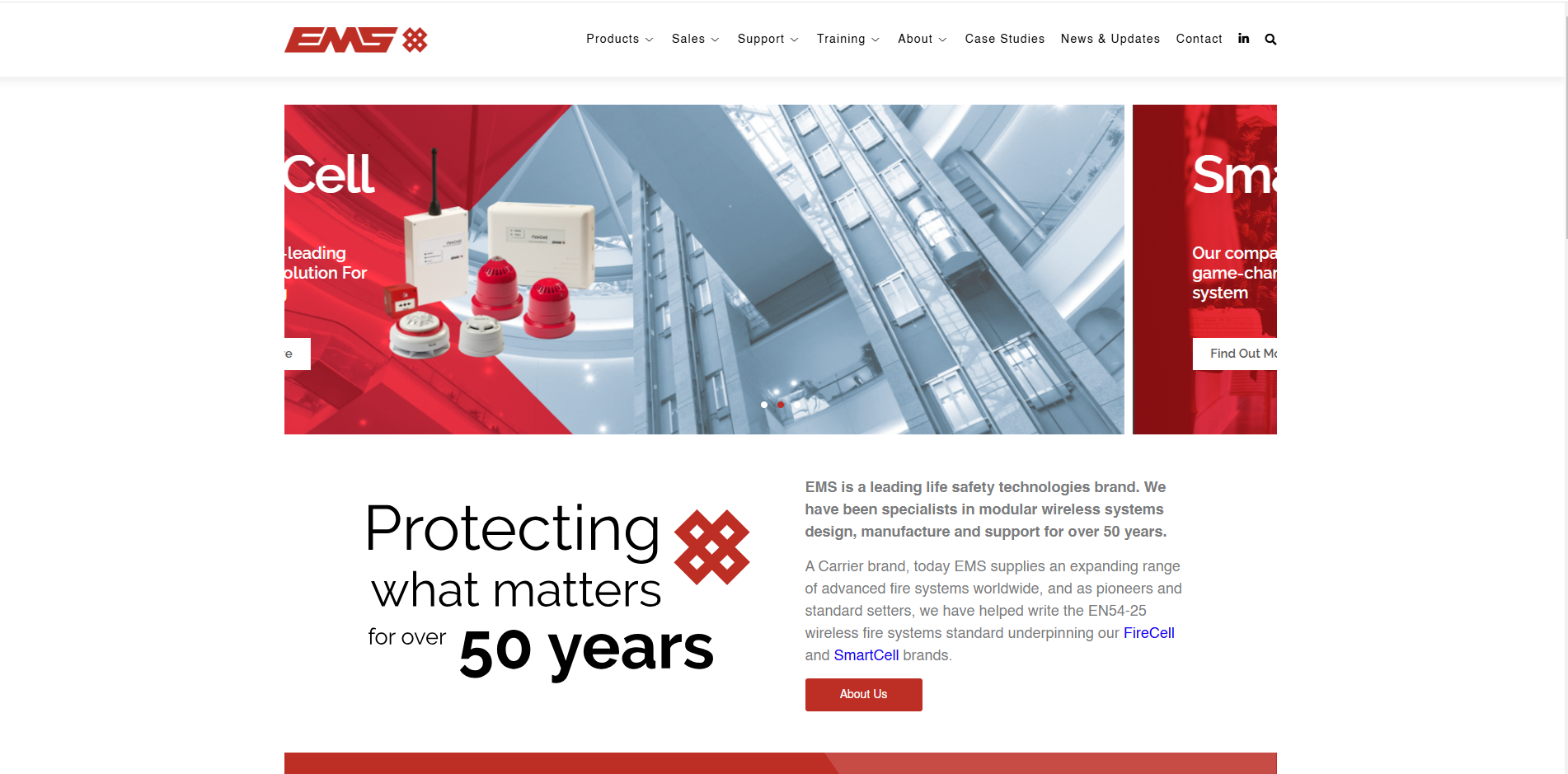 Ems Radio Fire & Secuirty Systems Ltd Website