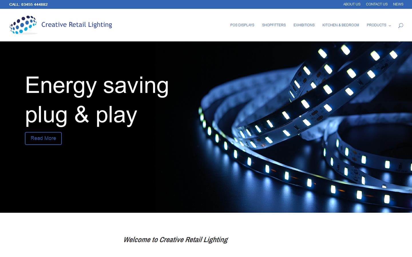Creative Retail Lighting Website