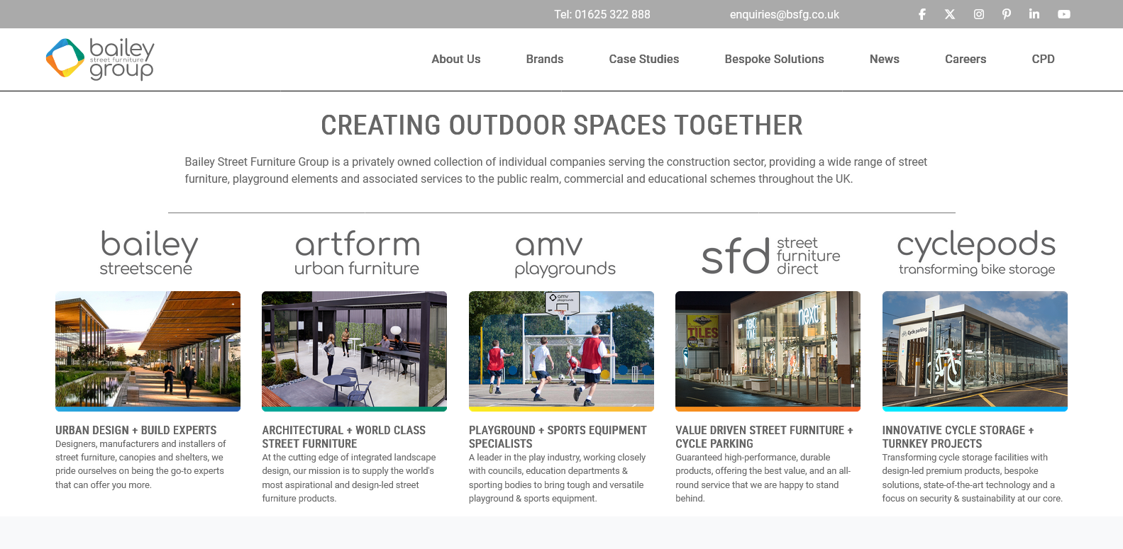 Street Furniture Direct Website
