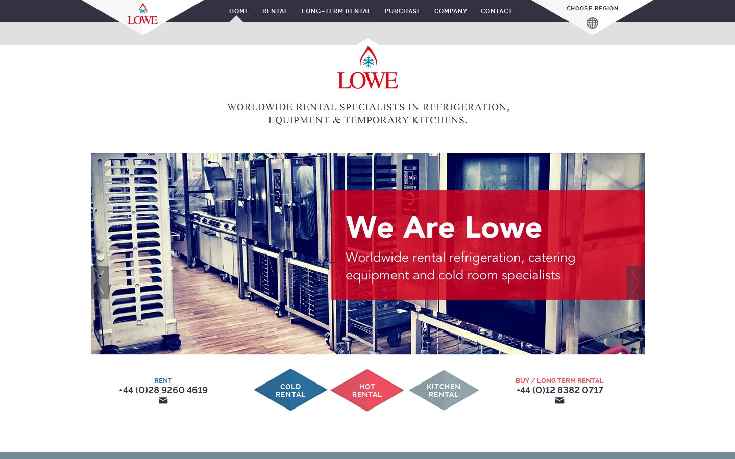Lowe Rental Website