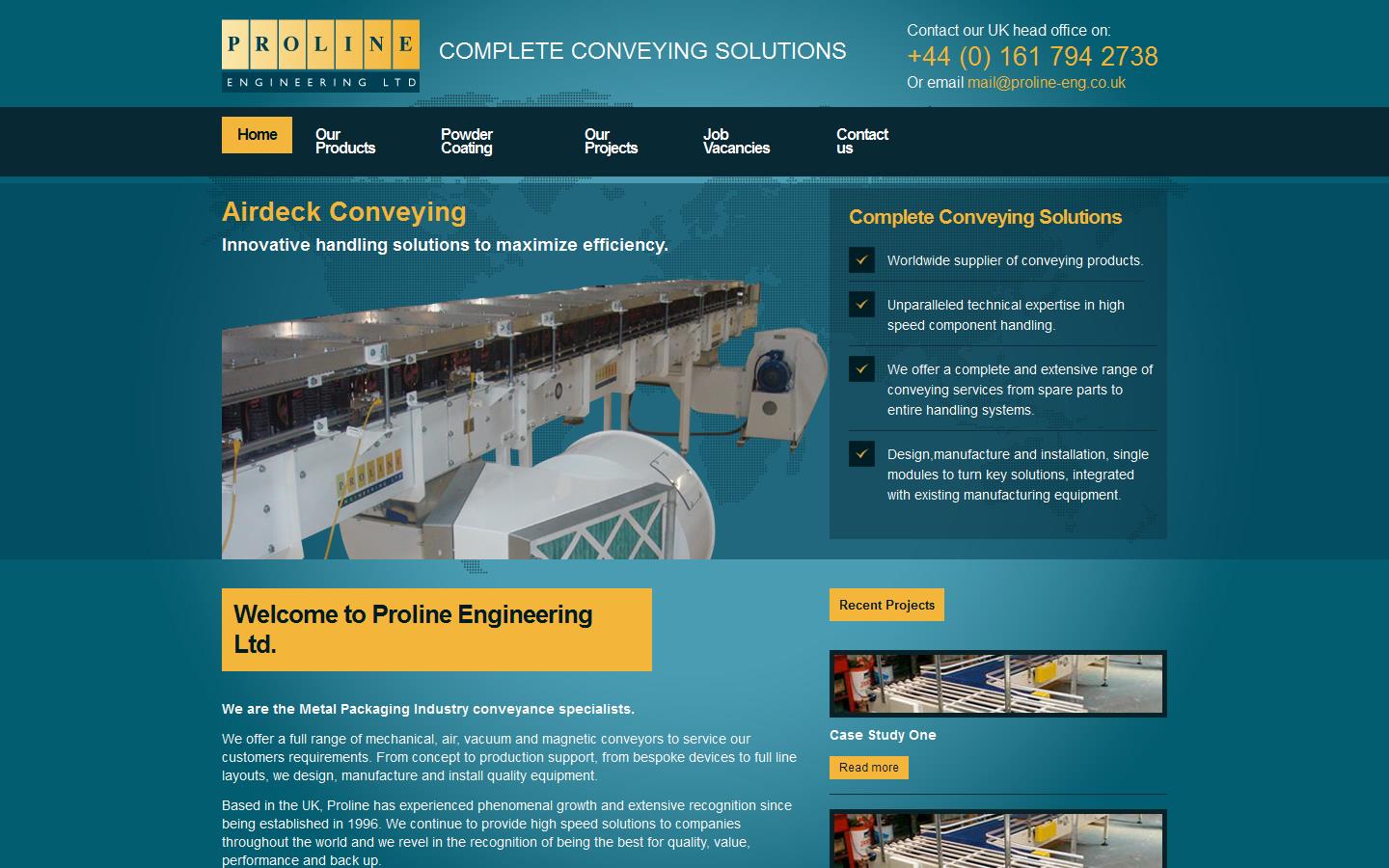 Proline Engineering Ltd Website