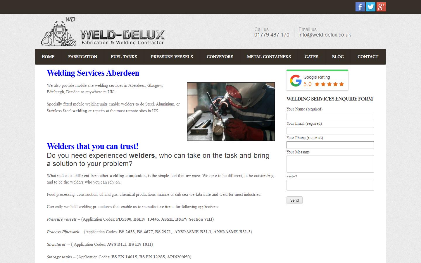 Weld-Delux Website
