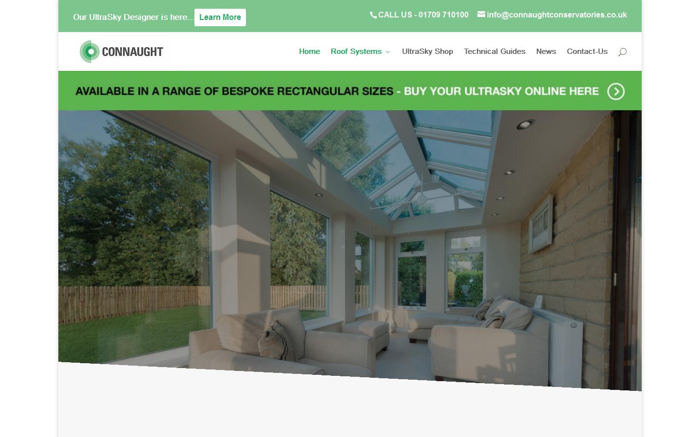 Connaught Conservatory Roofs Ltd Website