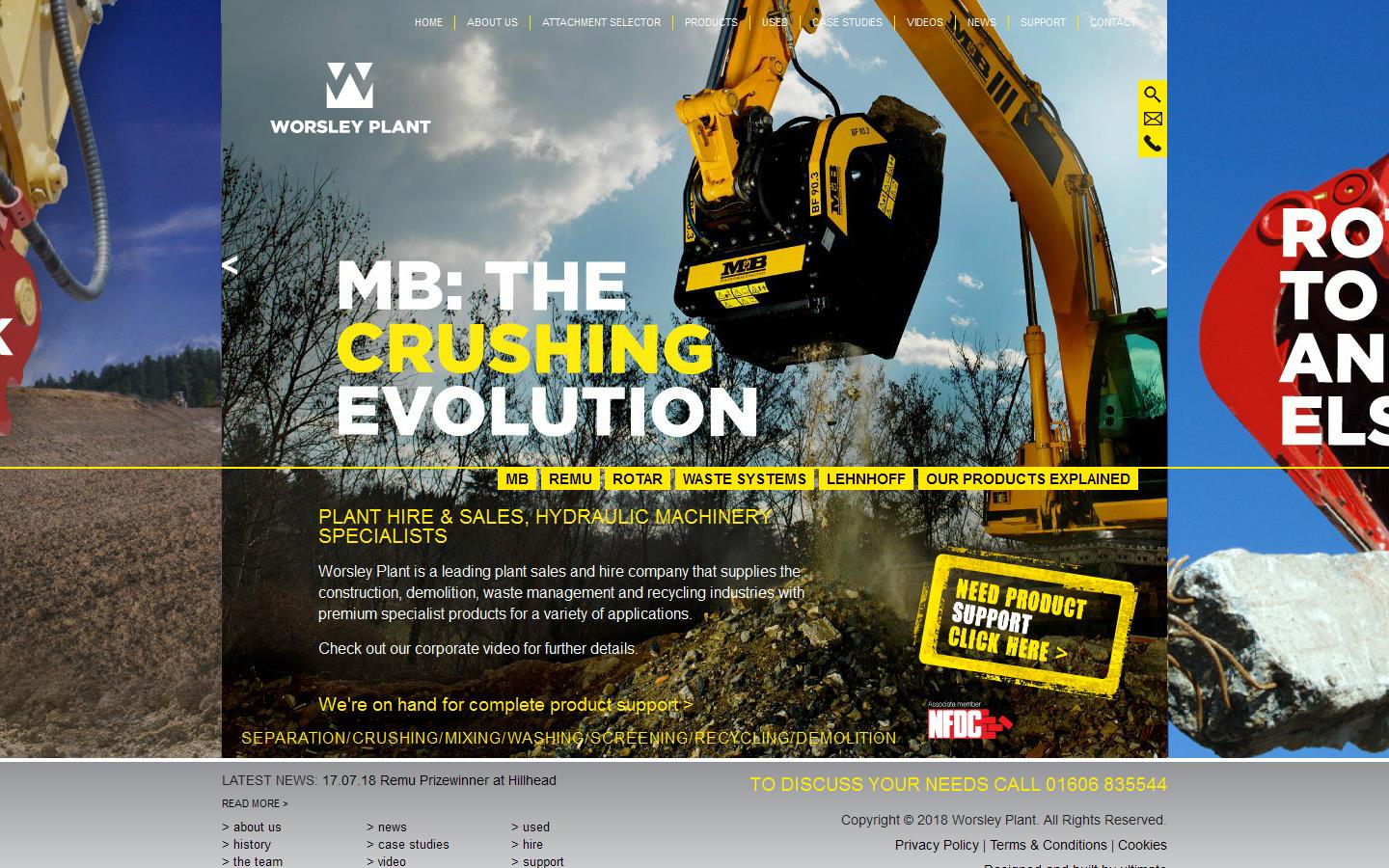 Worsley Plant Ltd Website