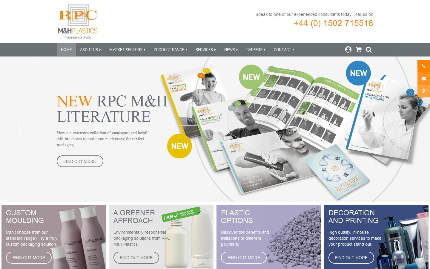 M & H Plastics Website