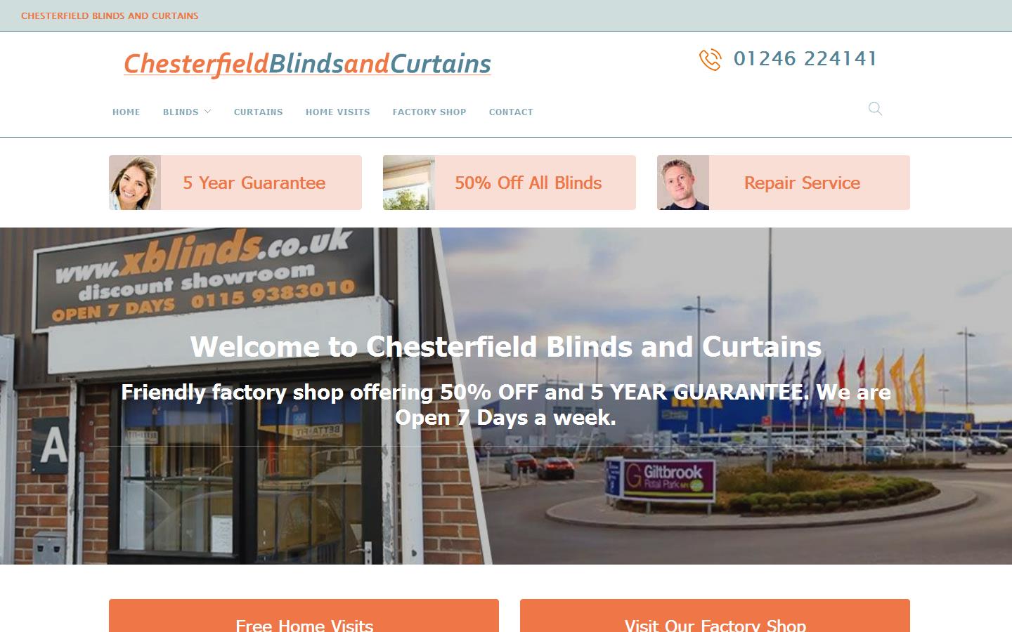 Chesterfield Blinds & Curtains Website